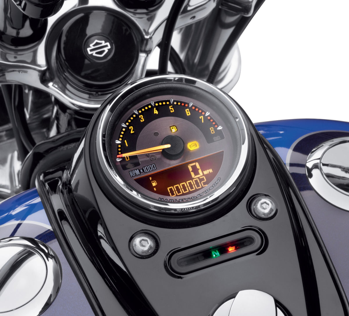 Harley Davidson 70900100C 4 in. Combination Digital Speedometer