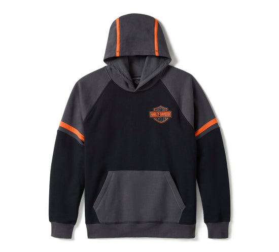 Genuine Harley-Davidson® Men's Iron Pride Colorblock Pullover Hoodie 96363-25VM