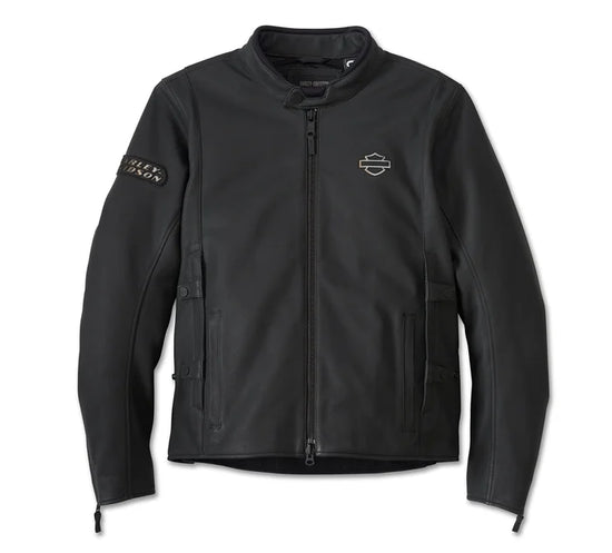 Genuine Harley-Davidson® Men's Paradigm Triple Vent System™ 2.0 Leather Jacket - Black Beauty 98002-24VM