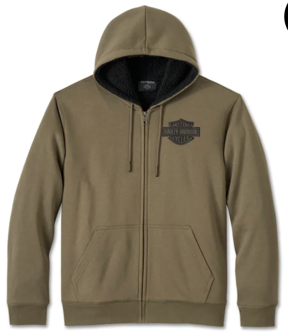 Genuine Harley-Davidson Bar & Shield Sherpa Full Zip Hoodie