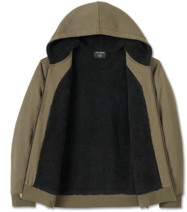 Genuine Harley-Davidson Bar & Shield Sherpa Full Zip Hoodie