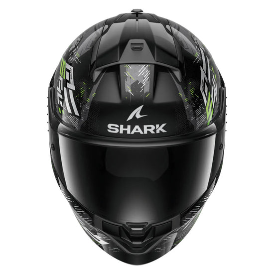SHARK RIDILL 2 HELMET MOLOKAI BLACK / SILVER / GREEN HE1109E-KSG