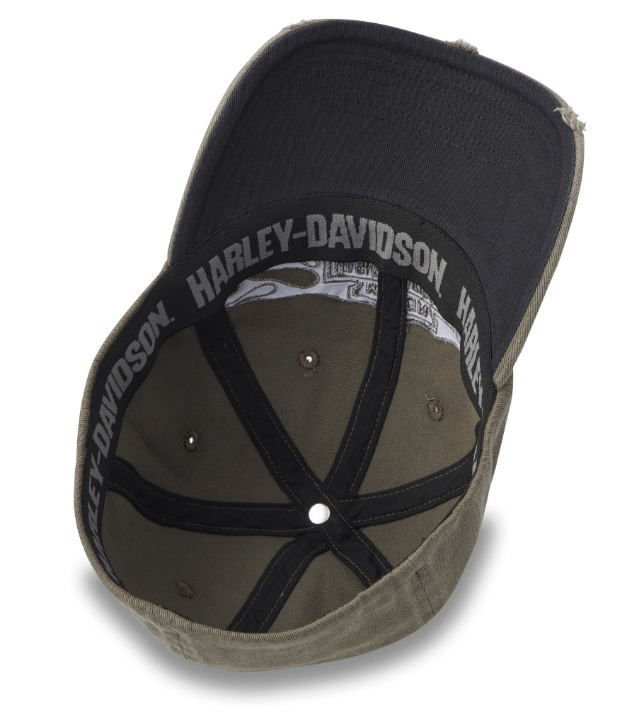Genuine Harley-Davidson Flying Lap Distressed Stretch-Fit Cap