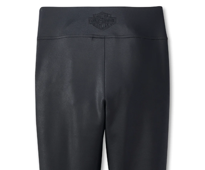 Genuine Harley-Davidson® Women's Nightrain Faux Leather Leggings - Main Image