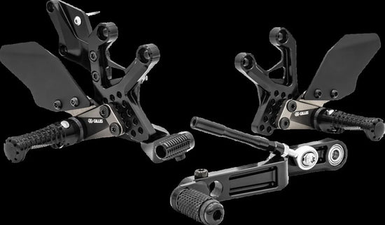 Gilles Tooling AS31GT3 Adjustable Motorcycle Rearset Black
