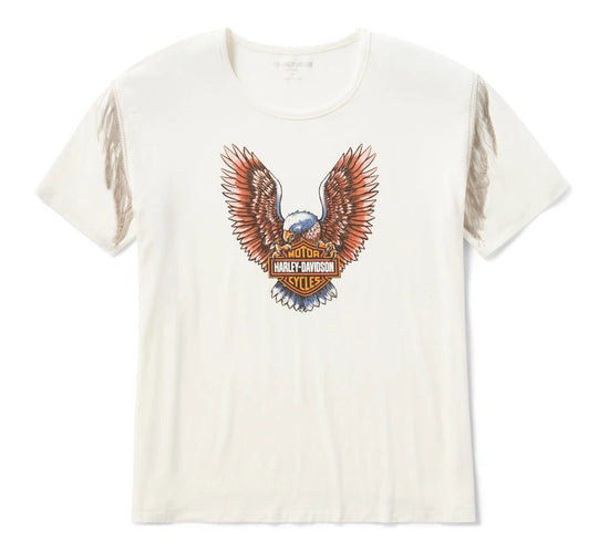 96240-26VW Harley-Davidson Tee-knit,off White