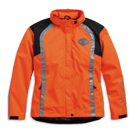 Harley-Davidson® Women's Hi-Visibility Reflective Rain Jacket 98163-18EW
