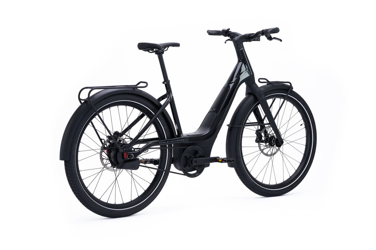 Serial 1 eBike RUSH CTY STEP THRU Gloss Midnight Black Matt Black Iron City Motorcycles