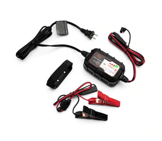 Harley Davidson 5.0 Amp Dual-Mode Battery Charger - 66000310 Harley-Davidson® Direct
