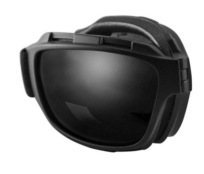 Harley Davidson Men s Bend Gray Lens Goggles Collapsible Black Frame Iron City Motorcycles