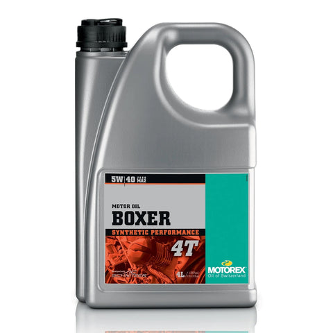 Engine Motorex Oil Motorbike Boxer 4T SAE 5W40 IN Canister 4L 5W 40 JASO MA2 BMW