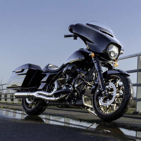 Dr. Jekill & Mr. Hyde Touring Twenty-One Wrinkle Black Exhaust Harley-Davidson CVO & Touring 2017–2020 EP-241343