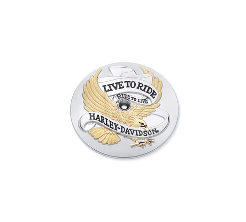 Harley Davidson 29328-99 Live To Ride Gold Air Cleaner Trim KIT TRIM,A/C,W/L 2 R LOGO,FLT