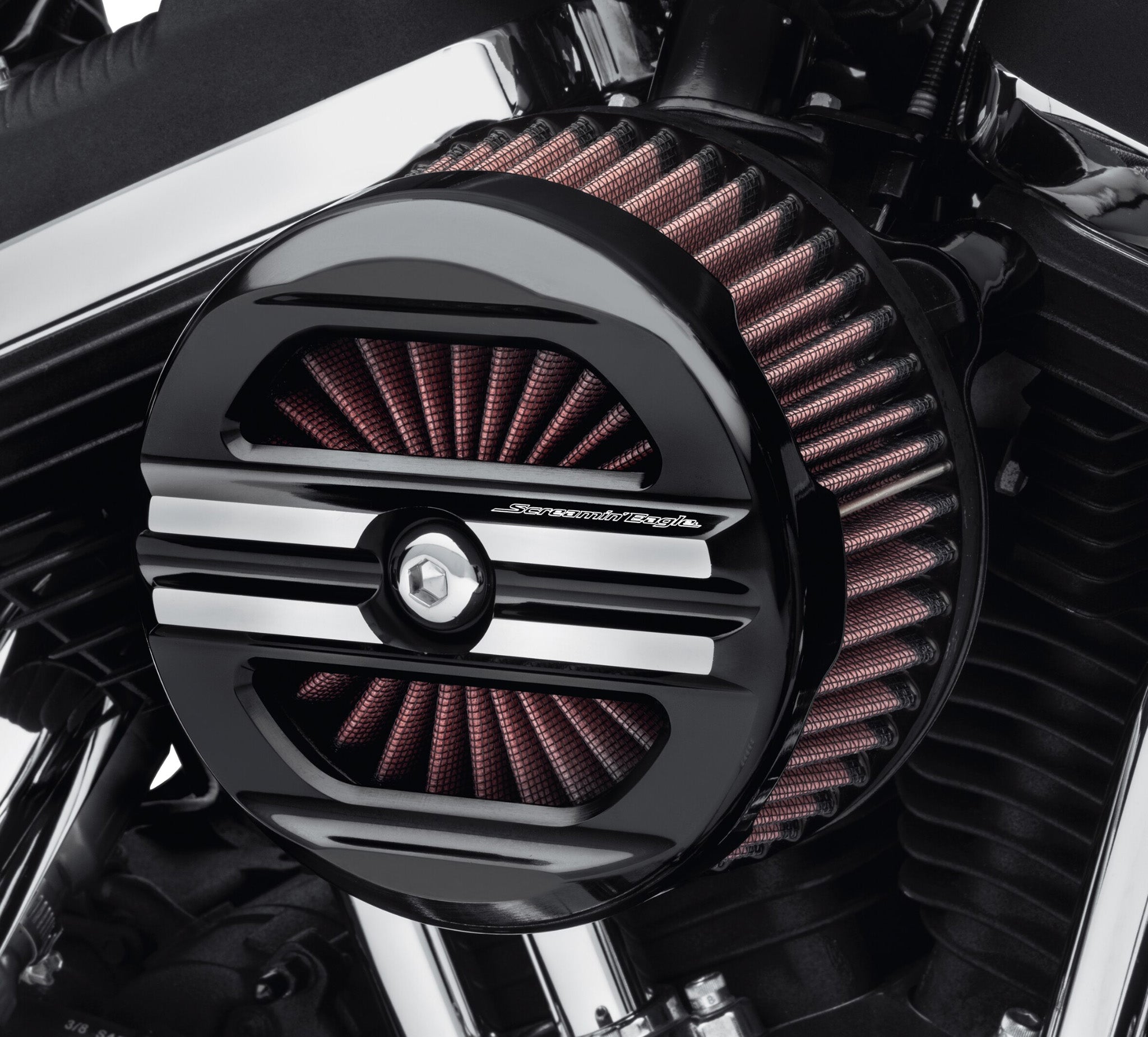 Screamin' Eagle パフォーマンスエアクリーナー Harley-Davidson 29400232A Screamin' Eagle Performance Rail Air