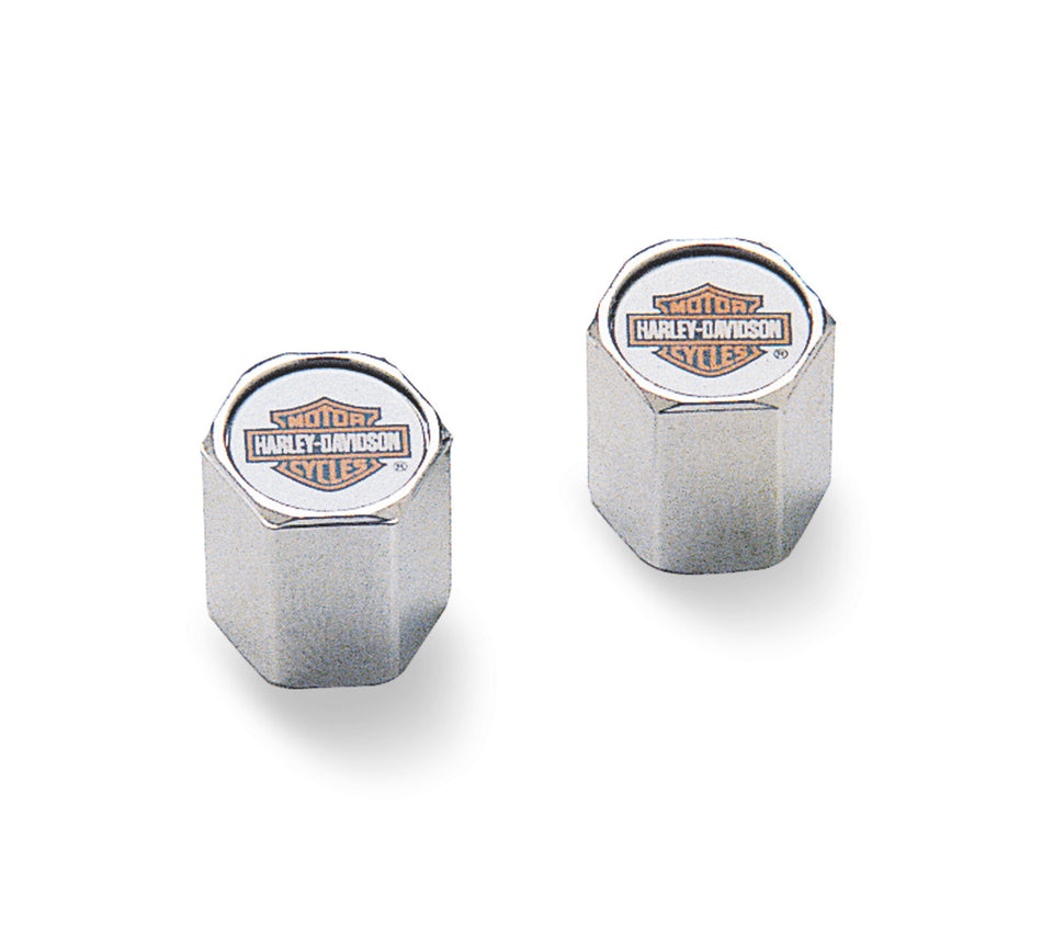 Harley Davidson 41144-97 Color Bar & Shield ABS Valve Stem Caps KIT VALVE CAP HD W/BAR&SHLD LO