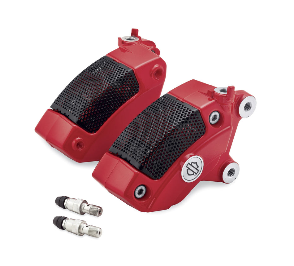 Harley Davidson 41300116 Front Brake Caliper Kit - Dual Disc KIT-CALIPERS,FRONT,RED