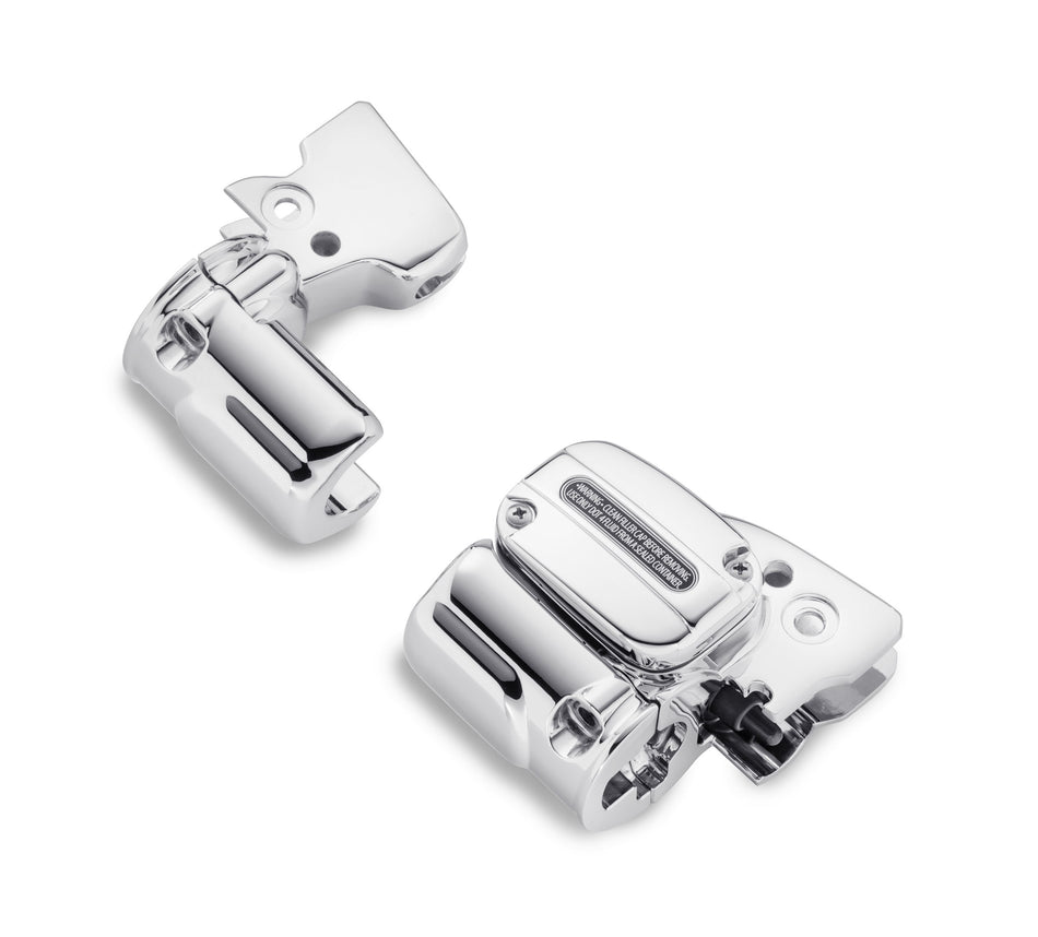 Harley-Davidson 41701019 Chrome Clutch Bracket & Master Cylinder Reservoir Kit
