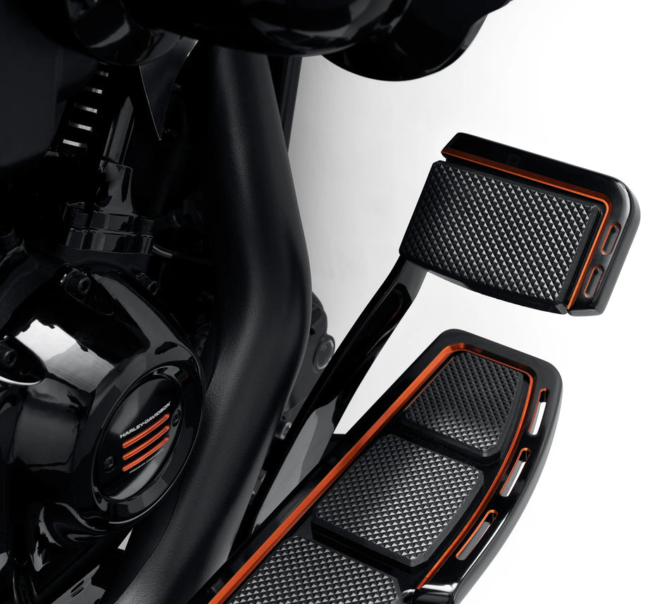 Harley Davidson 50600511 Adversary Large Brake Pedal Pad KIT,BRK PDL,LARGE,ADVERSARY,BLK/ORN