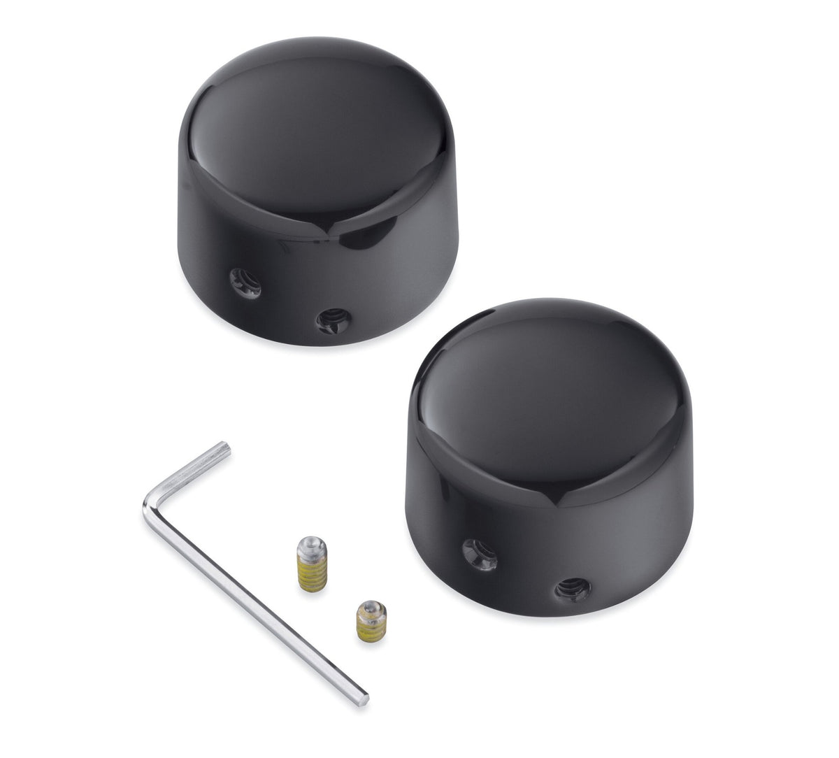 Harley Davidson 43000026 Front Axle Nut Covers KIT-COVER,FRONT AXLE,BL ...