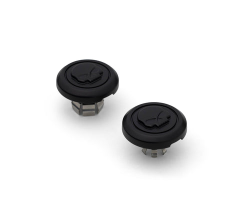 Harley Davidson 43000317 Willie G Skull Front Axle Nut Covers KIT,AXLE,NUT,CVR,FR,SKULL,BLACK