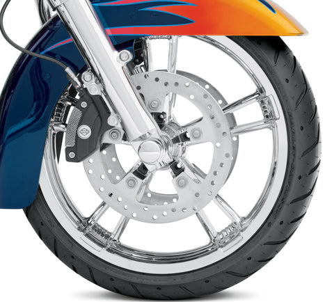 Harley Davidson 43300336 Mirror Chrome Enforcer 19 in. Front Wheel KIT WHEEL ENFORCER 19X3.5 FRONT CHROME