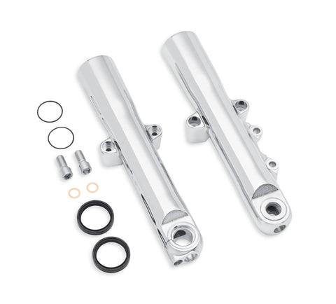 Harley Davidson 45500402 Chrome Lower Fork Sliders KIT,FORK CMPNT,CHROME SLIDERS