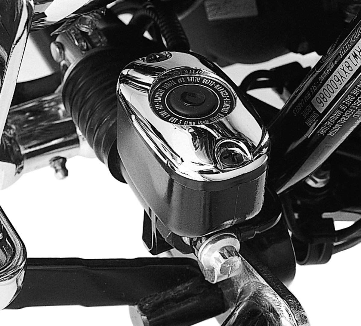 Harley Davidson 46425-05A Chrome Rear Master Cylinder Cover KIT COVER ...