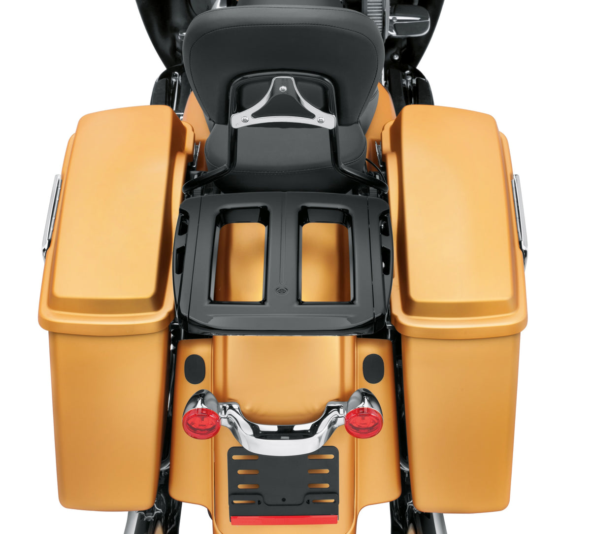 Harley Davidson 50300076B Adjustable Two-Up Gloss Black Luggage Rack K ...