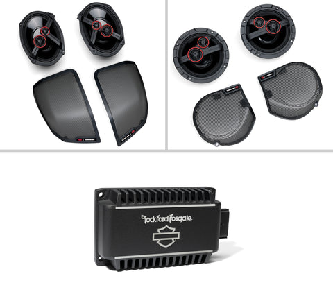 Harley-Davidson Audio powered by Rockford Fosgate - Stage III 4-Speaker Kit