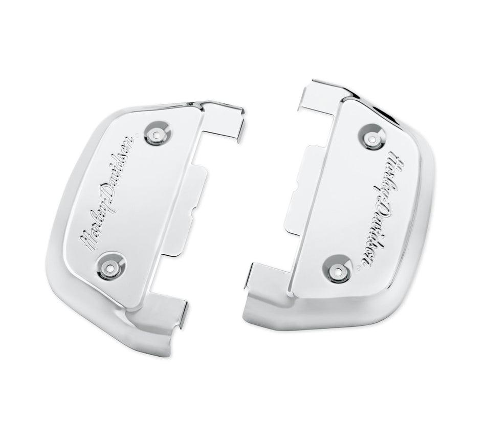 Harley Davidson 50782-91 Script Passenger Footboard Covers PASSENGER FOOTBOARD COVERS
