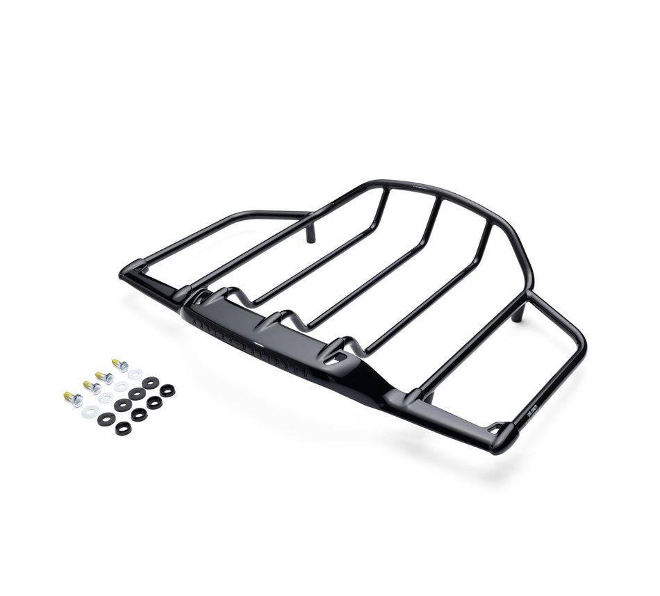 Harley Davidson Airwing Grand Tour-Pak Gloss Black Luggage Rack