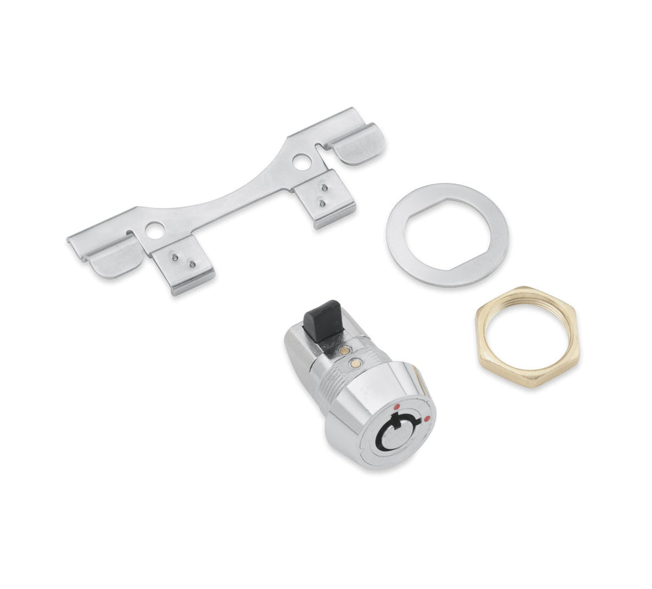 Harley Davidson 53842-00C Push-Button Fuel Tank Console Door Release KIT, LOCK SET, PUSH BUTTON