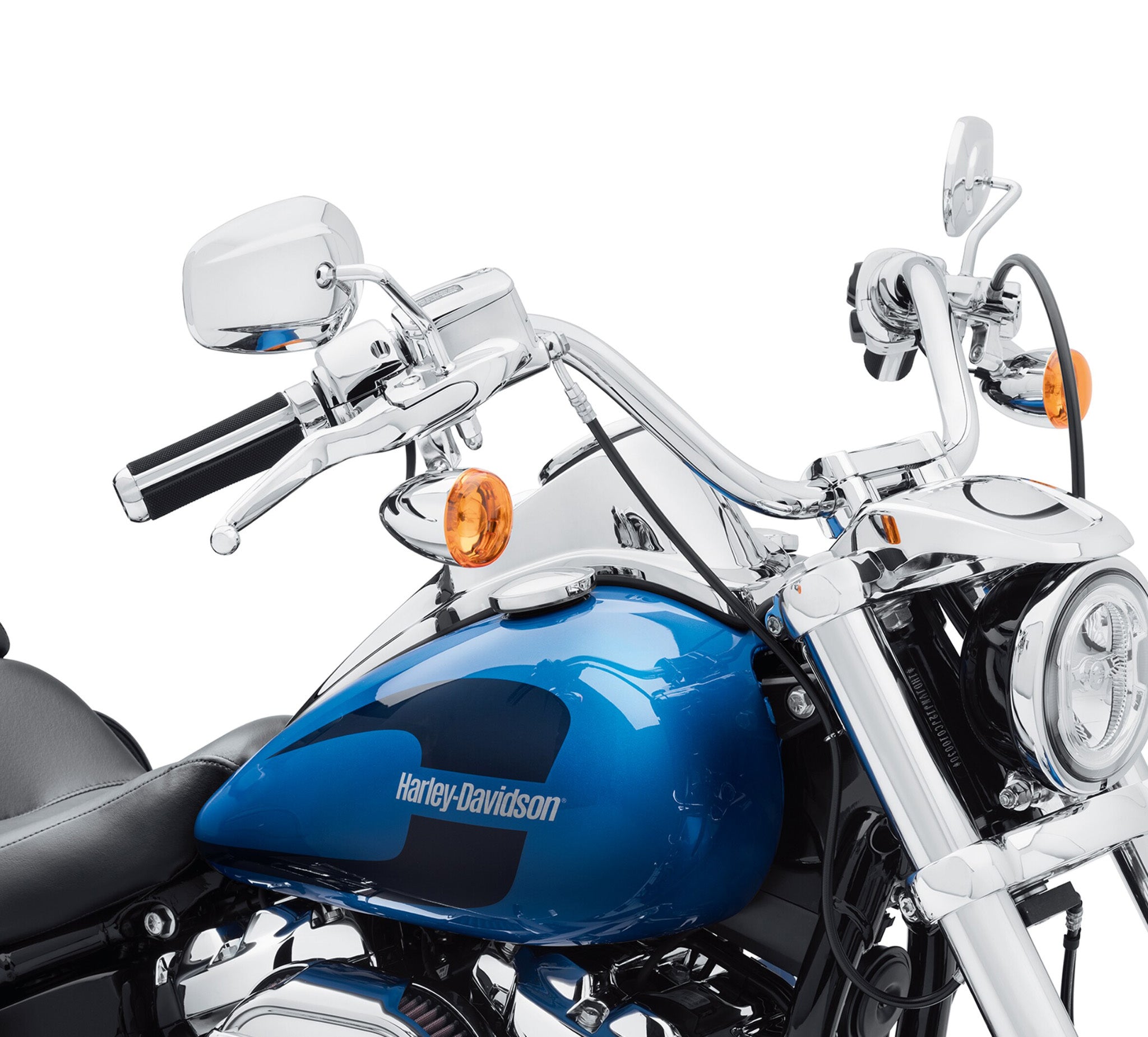 Harley Davidson 55800715 Reach Handlebar - 1.0 in. - Chrome HBAR,REACH ...
