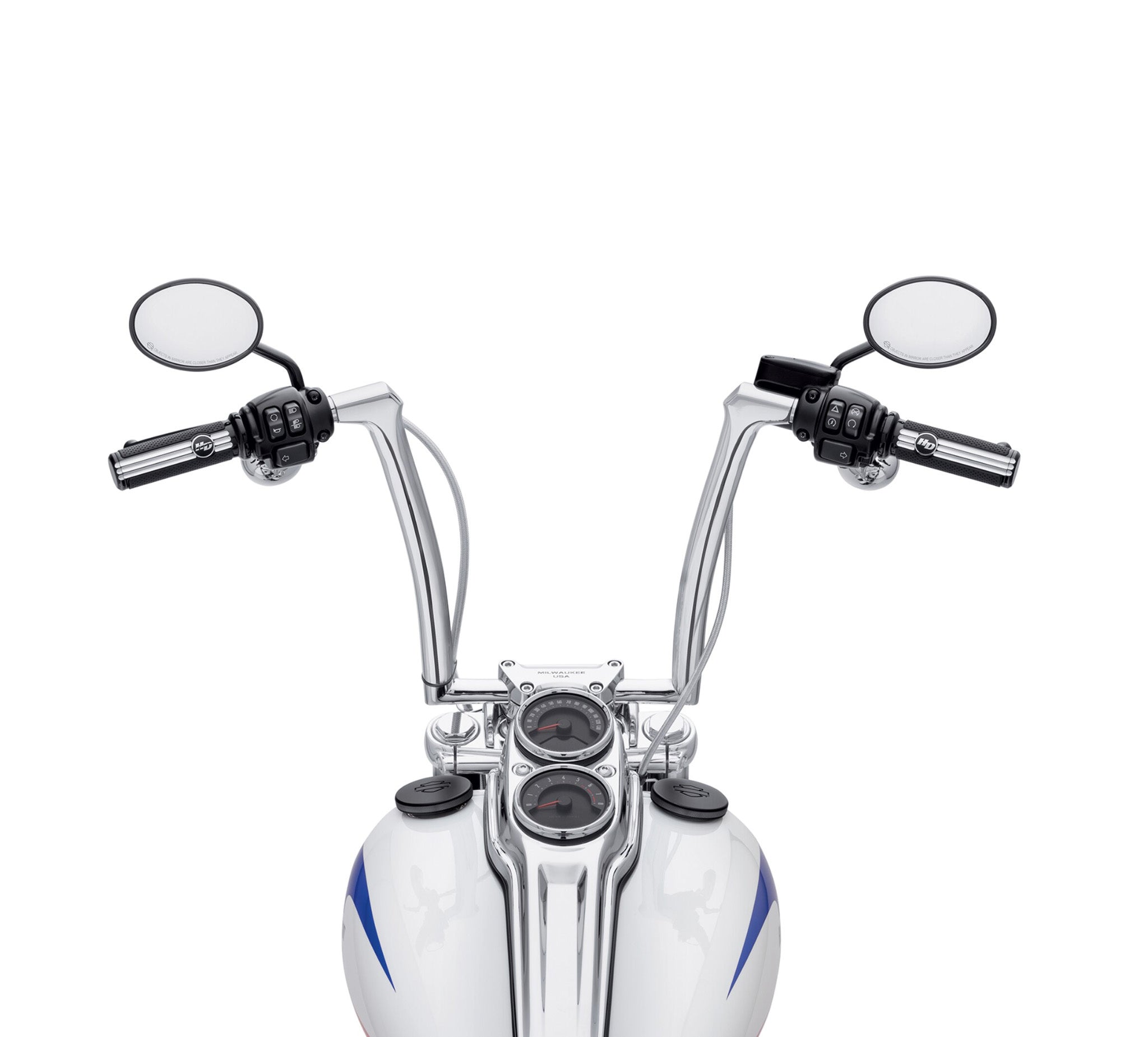 55801005 Harley Davidson 55801015 Fused Handlebar KIT,H-BAR,CRUISER,CHRM - Iron ...