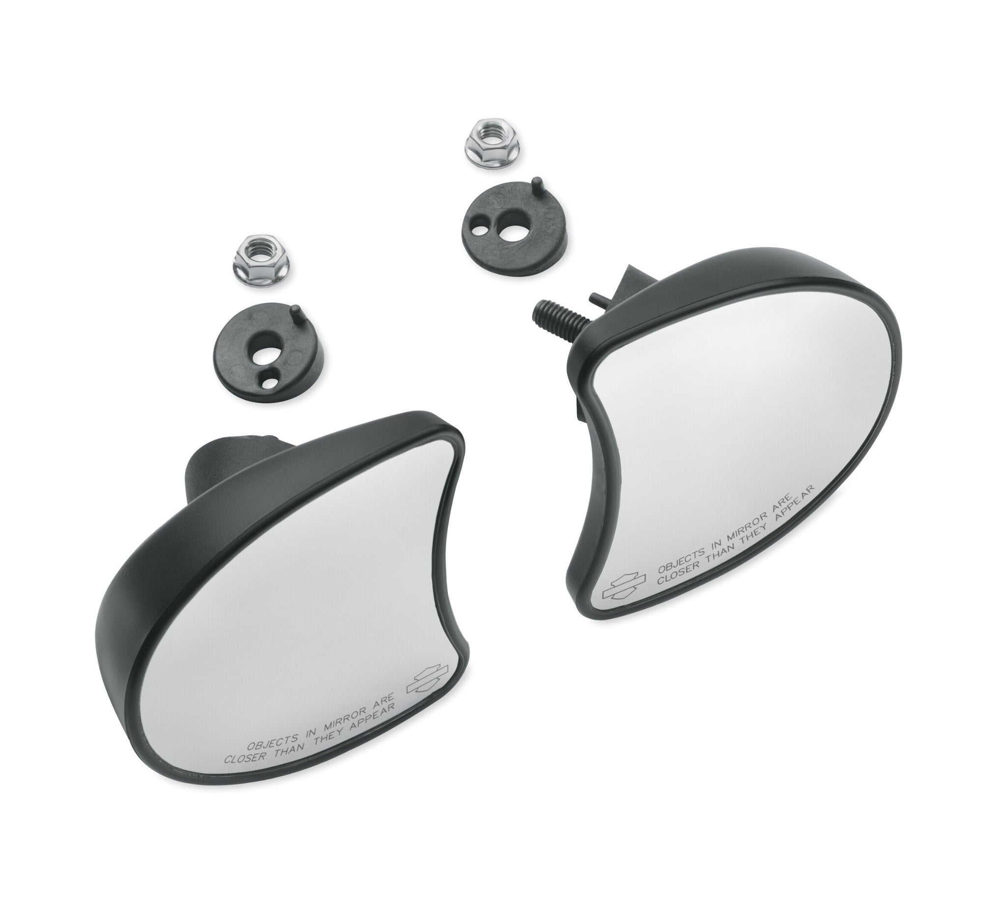 Harley Davidson 56000076 Black Fairing Mount Mirrors KIT-MIRROR,FAIRIN ...