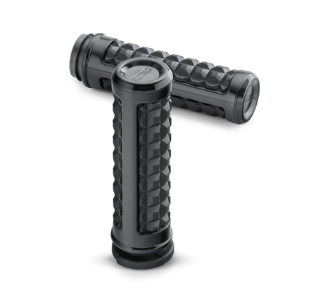 Harley Davidson 56100231 Dominion Hand Grips KIT,GRIP,GLUELESS,TPS,BLACK