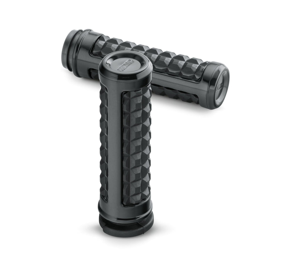 Harley Davidson 56100231 Dominion Hand Grips KIT,GRIP,GLUELESS,TPS,BLACK