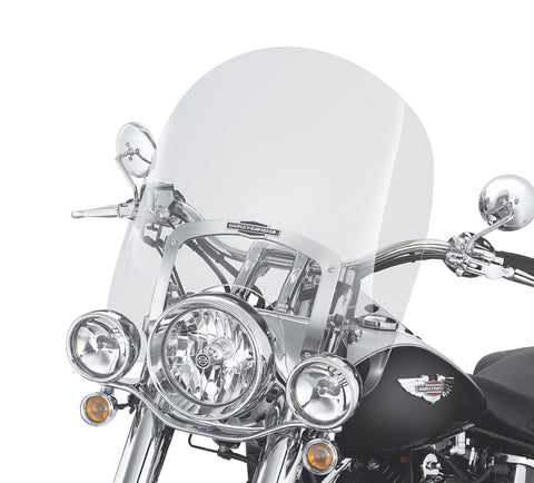 Harley Davidson 57141-05 King-Size Nostalgic H-D Detachables Windshield for FL Softail Models WINDSHIELD,X