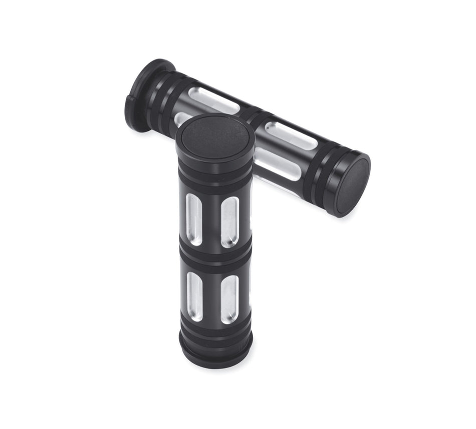 Harley Davidson 57457-10 Edge Cut Hand Grips KIT-GRIPS,ETC,EDGE CUT,BLK