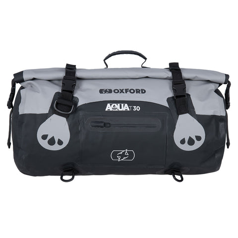 Oxford OL481  Aqua T-30 Roll Bag- Grey/Black