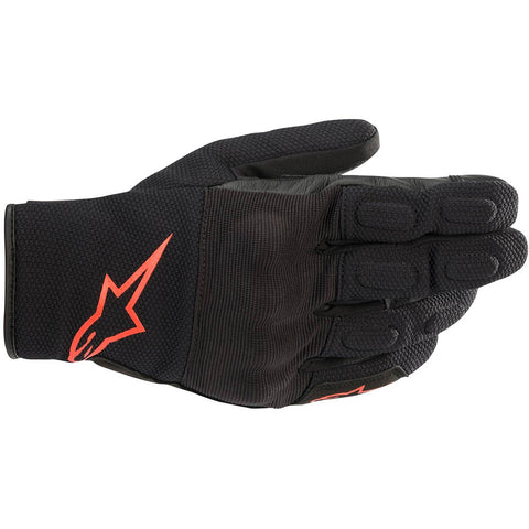 Alpinestars S Max Drystar Gloves Black & Red Fluo 35276201030