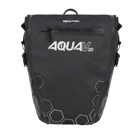 Oxford OL942  Aqua V 20 Single QR Pannier Bag Black