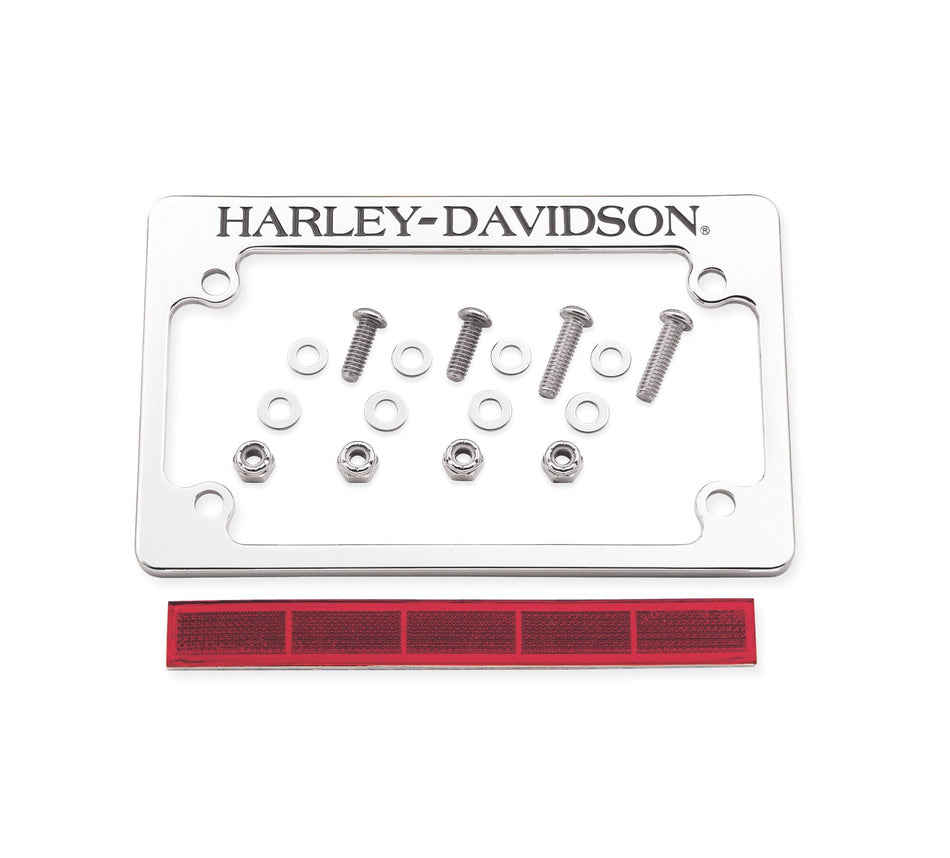 Harley Davidson 60051-01 H-D License Plate Frame KIT, LICENSE PLATE FRAME, 4X7