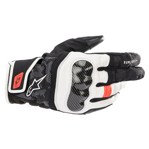 Alpinestars SMX Z Drystar Gloves Black White & Red Fluo 35274211231