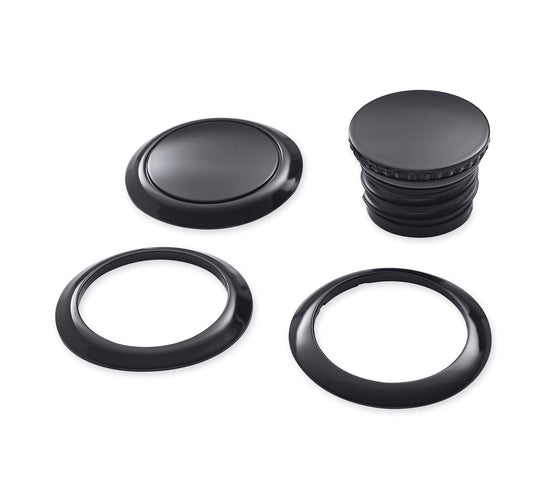 Harley-Davidson 61100132 Flush-Mount Fuel Cap and Left Side Tank Cap Kit
