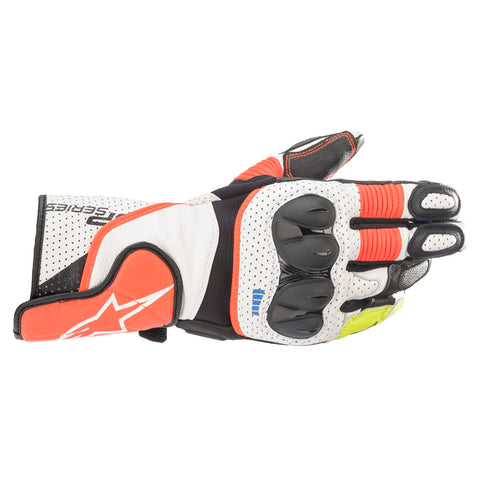 Alpinestars Sp-2 V3 Gloves White Red Fluo Black 35582212310