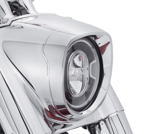 Harley Davidson 61300817 Fat Boy Nacelle KIT,COS CVR,HDLT,NACELLE,CHROME | KIT, headlamp, with left and right covers (chrome)