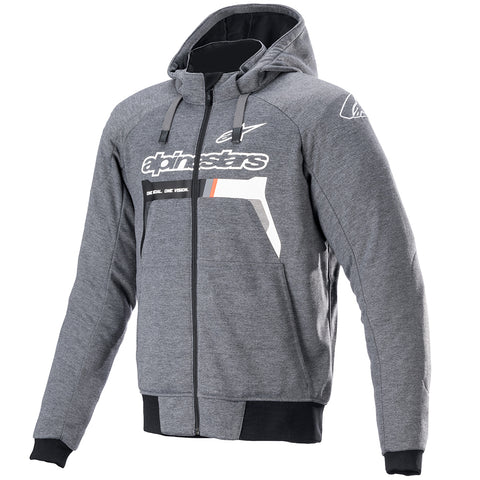 Alpinestars Chrome Ignition Hoodie Melange D/Grey White 42008229162