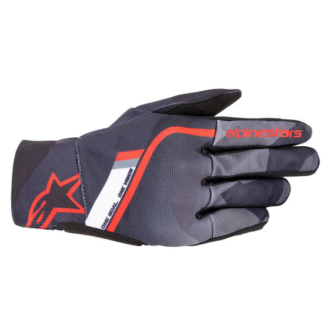 Alpinestars Reef Glove Black Grey Camo Bright Red 35690201343