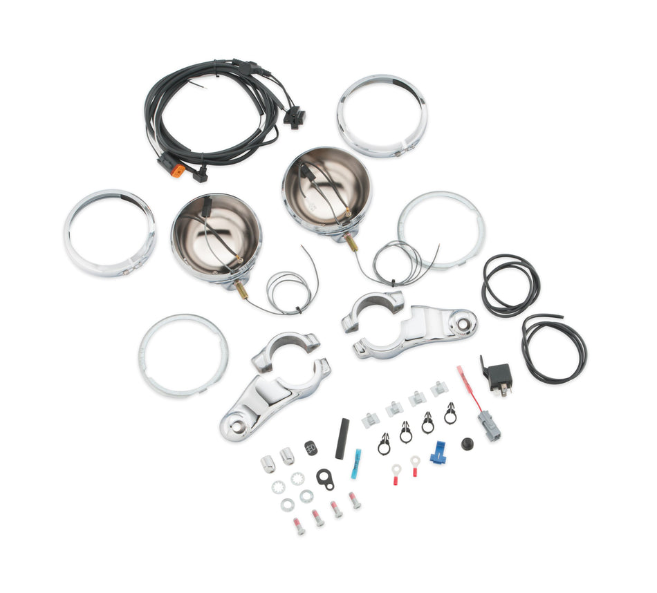 Harley Davidson 68605-08A Auxiliary Lighting Kit KIT-AUX LAMP,49MM/DYNA